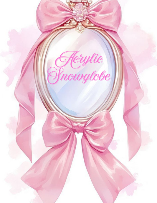 16oz Acrylic Snow globe