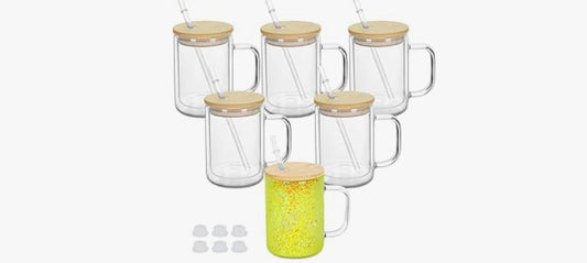 15oz Glass Snowglobe Mugs